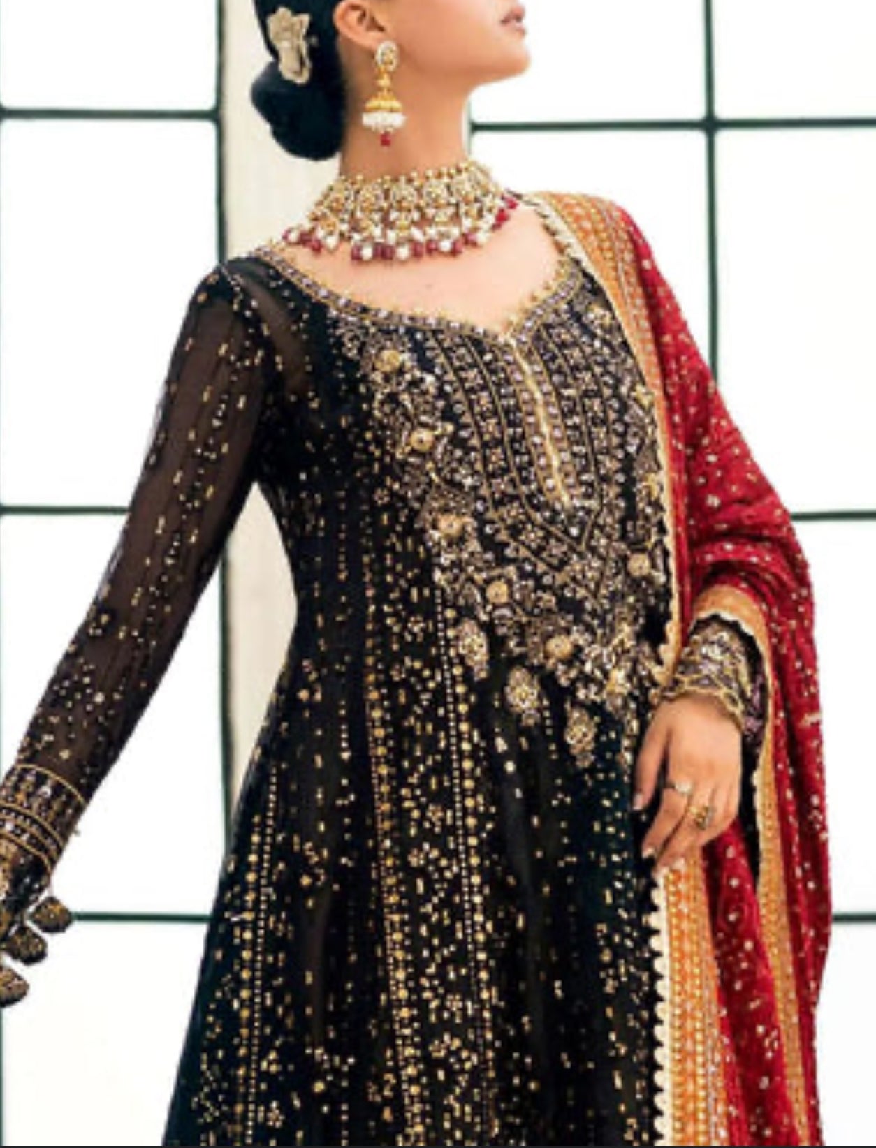 AIK ATELIER Chiffon 3Piece Unstitched Dress