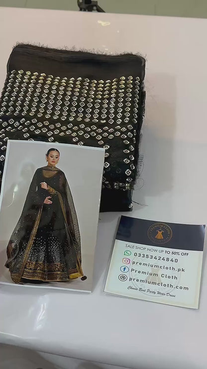 Asim.Jofa New Arrival Chiffon Maxi 3Peice Unstitch Dress