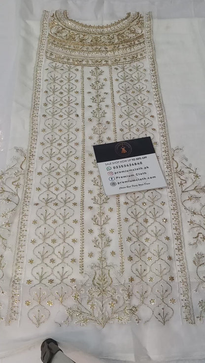 Asim Jofa Dhanak Rang – Luxury Embroidered Chiffon 3 Piece Suit