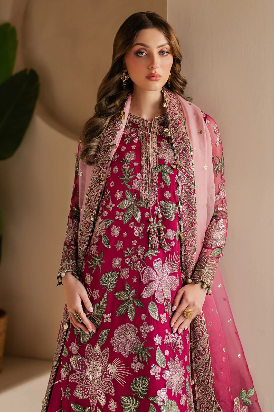 Jazmin  premium Luxury Chiffon Embroidered 3-Piece