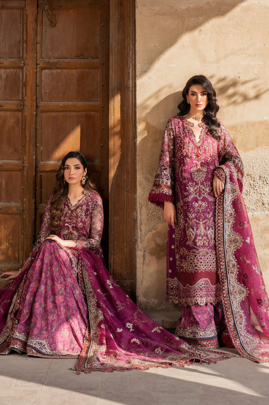 Iznik Luxury Organza Embroidered bridal  Suit