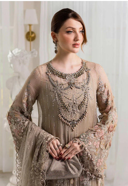 Maria.B Festive Chiffon Handcrafted Embroidered 3 Piece