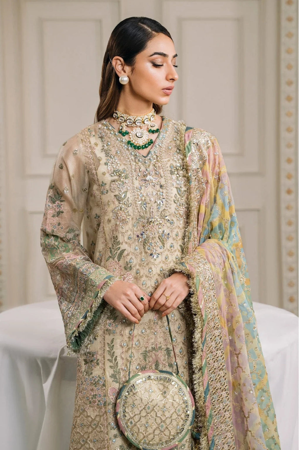Baroque Embroidered Chiffon & Masuri Net Collection