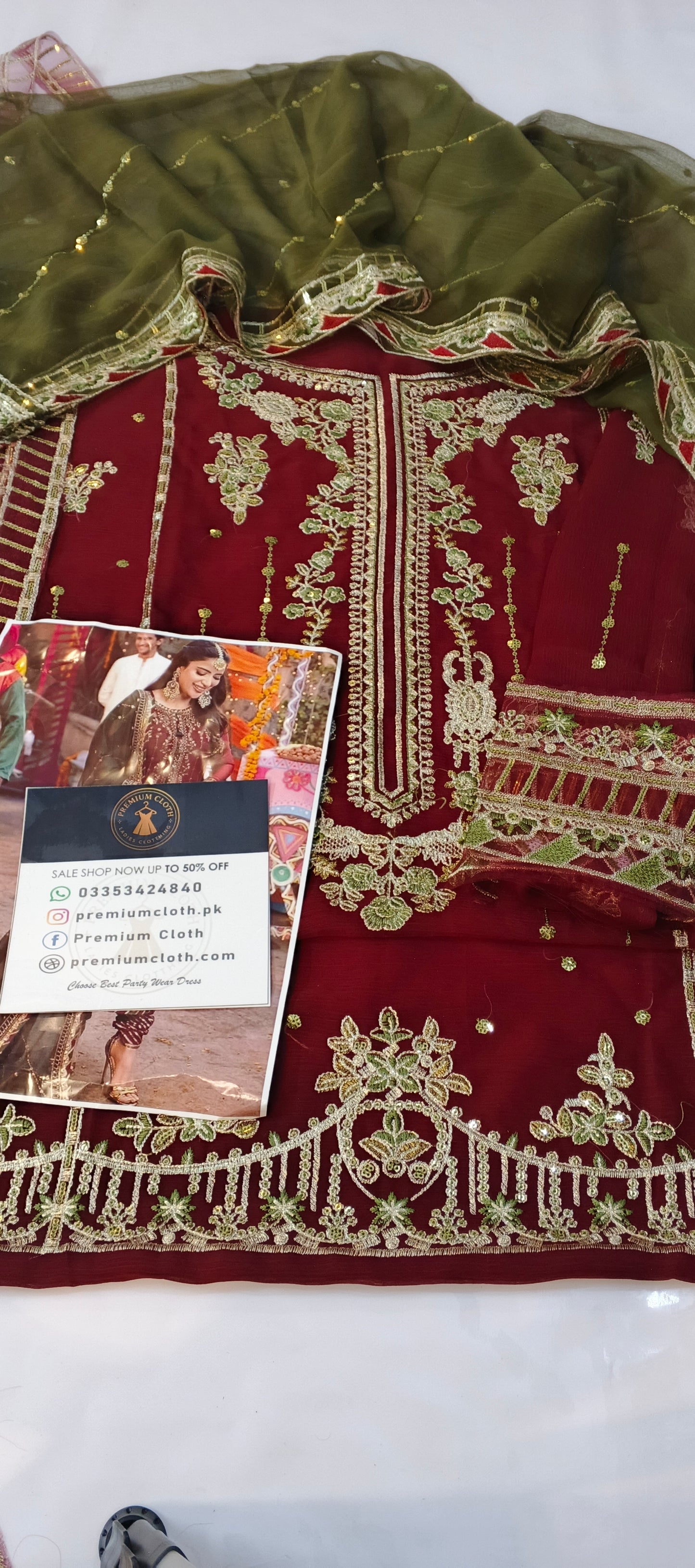 Asim Jofa Luxury Chiffon Suit with Zari & Sequence Work