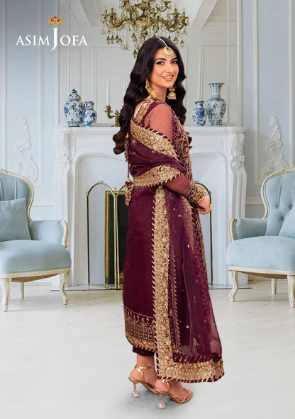 Asim Jofa Exclusive Designer Chiffon 3-Piece 2025