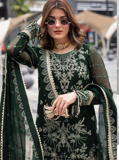 “Luxury Sequins Embroidered Chiffon 3-Piece Suit”