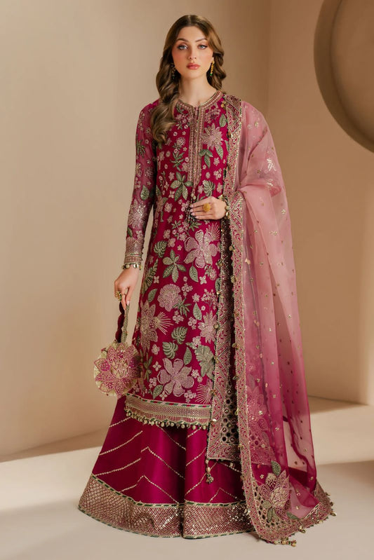 Jazmin  premium Luxury Chiffon Embroidered 3-Piece