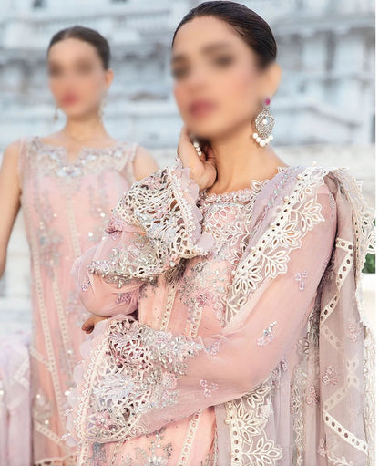 Maria B Chiffon Luxury Embroidered 3PC Suit