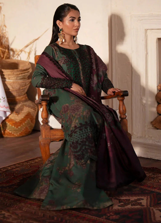 "Iznik Multi Digital Printed & Chikankari Embroidered Lawn 3-Piece – Unstitched Collection 2025"