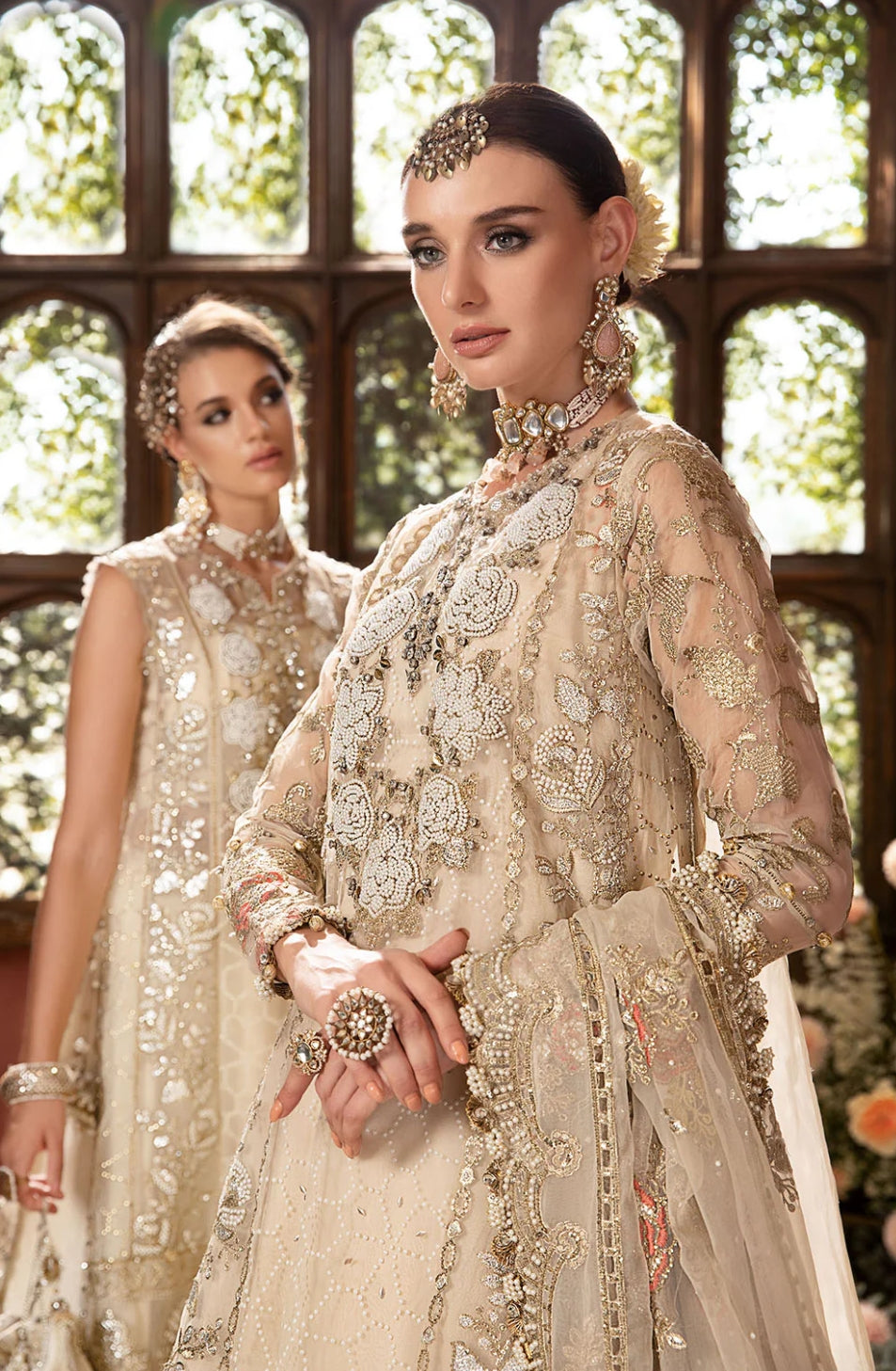 Maria B Pure Organza Hand-Embellished Formal Dress