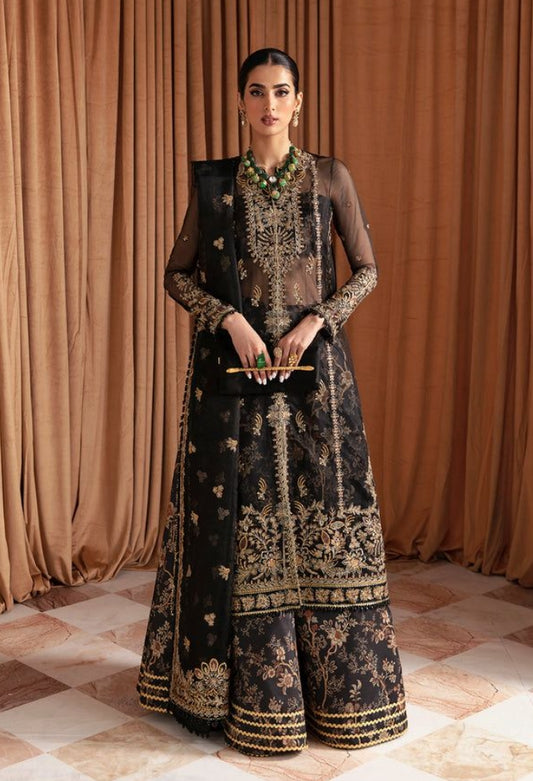 Afrozeh Ayzel | Premium Organza Unstitched Ensemble