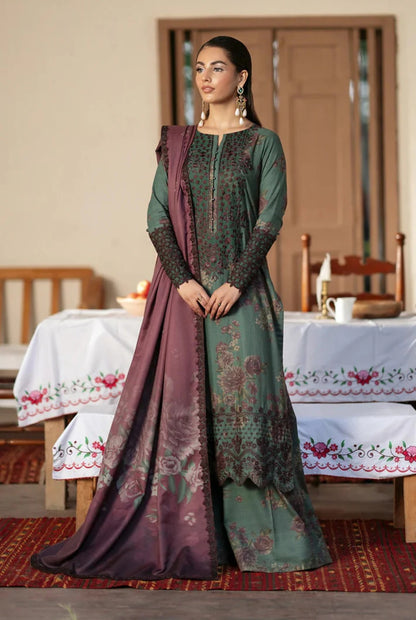 "Iznik Multi Digital Printed & Chikankari Embroidered Lawn 3-Piece – Unstitched Collection 2025"