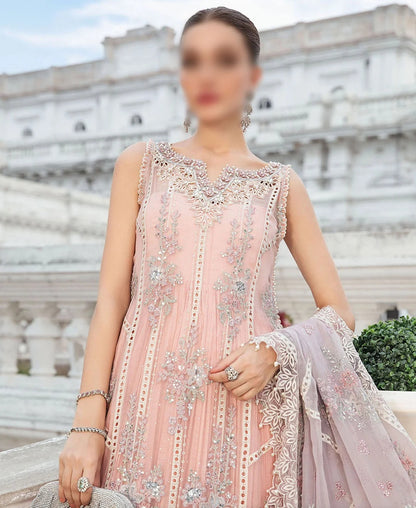 Maria B Chiffon Luxury Embroidered 3PC Suit